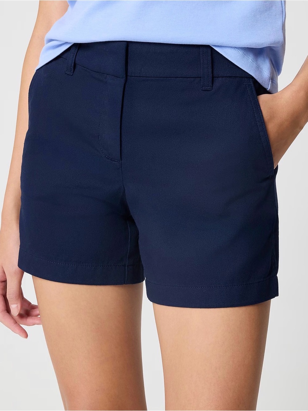 J. Crew Navy Classic Chino Shorts